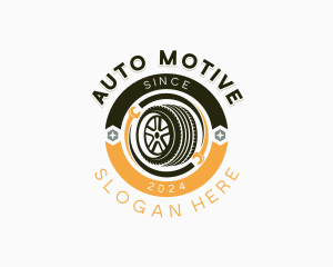 Wheels Repair Mechanic logo design