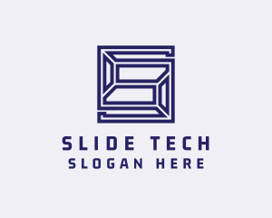 Geometric Cyber Tech logo design