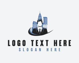 Professional Realtor Businessman logo