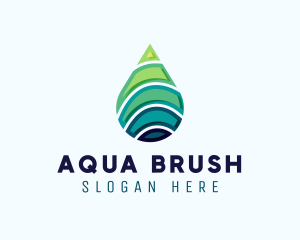 Clean Water Droplet logo design