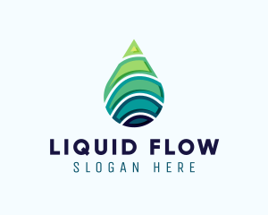 Clean Water Droplet logo design