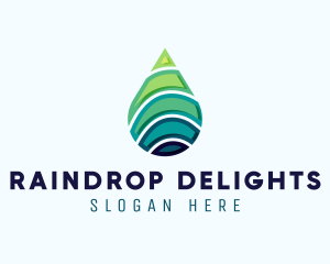 Clean Water Droplet logo design