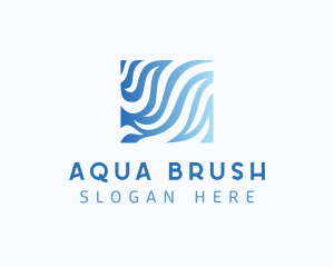 Aquatic Water Waves logo design