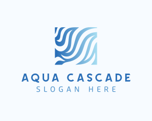 Aquatic Water Waves logo design