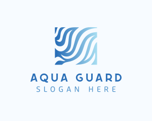 Aquatic Water Waves logo design