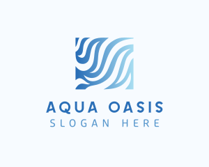 Aquatic Water Waves logo design