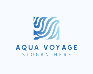 Aquatic Water Waves logo design