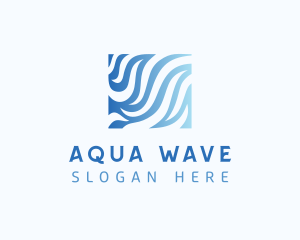 Aquatic Water Waves logo design