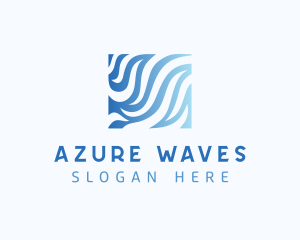 Aquatic Water Waves logo design