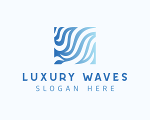 Aquatic Water Waves logo design