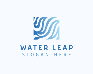 Aquatic Water Waves logo design