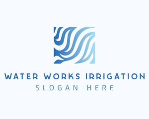 Aquatic Water Waves logo design