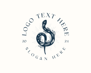 Snake Floral Serpent logo