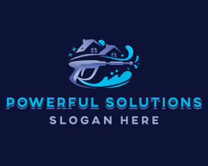 Power Washer Cleaner logo design