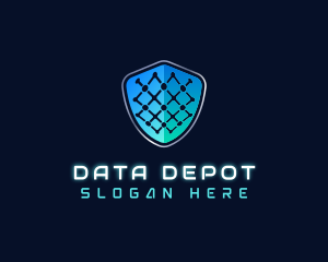 Network Data Security logo design