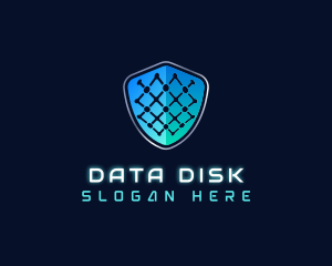 Network Data Security logo design