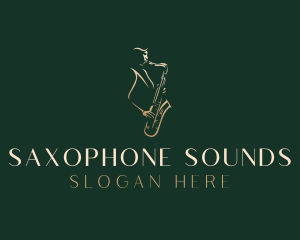 Saxophone Instrument  Musician logo