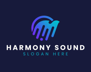 Music Sound Wave logo design