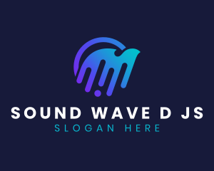 Music Sound Wave logo design