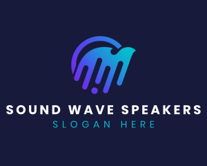 Music Sound Wave logo design