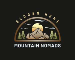 Mountain Nature Adventure logo design