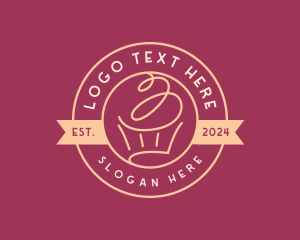 Cupcake Muffin Dessert Logo