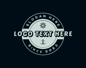 Nautical Ship Anchor logo