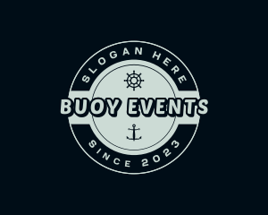 Nautical Ship Anchor logo