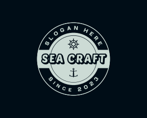 Nautical Ship Anchor logo