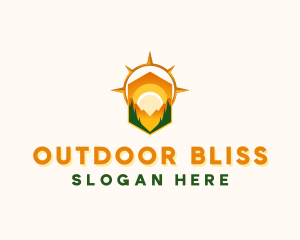 Outdoor Location Compass logo design