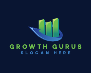 Graph Finance Arrow logo design