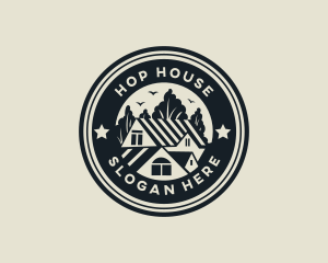 Residential Roof Housing logo design