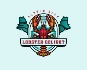 Maine Lobster Wildlife logo design