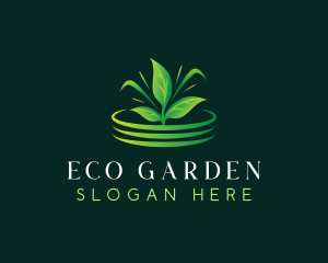 Grass Plant Landscaping logo design