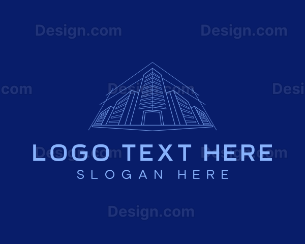 Blueprint Building Architecture Logo