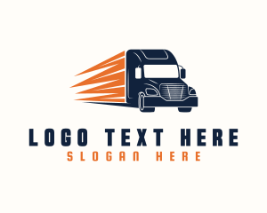 Haulage Trailer Truck Logo