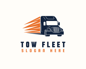 Haulage Trailer Truck logo design