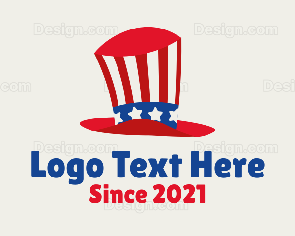 American Uncle Sam Hat Logo