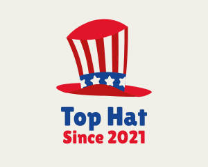 American Uncle Sam Hat logo design