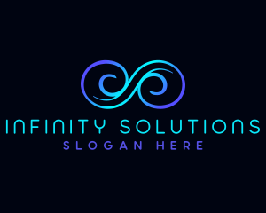 Infinity Wave Loop logo design