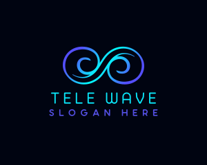 Infinity Wave Loop logo design