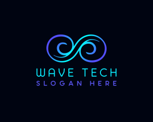 Infinity Wave Loop logo design