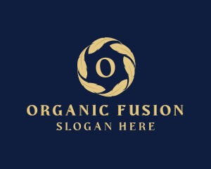 Organic Leaf Feather logo