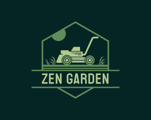 Lawn Mower Gardening logo design