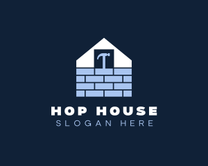 Brick House Construction  logo design