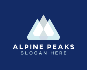 Himalayan Mountain Peak logo design