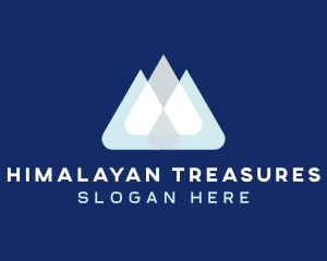 Himalayan Mountain Peak logo design