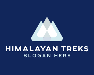 Himalayan Mountain Peak logo design