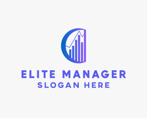 Sales Chart Management logo design