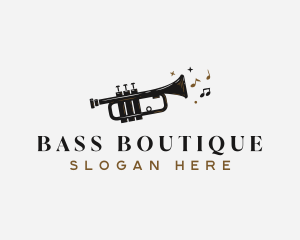 Trumpet Music Instrument logo
